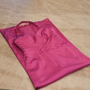 Papell Boutique Evening Stretch Satin Dress Sz 12